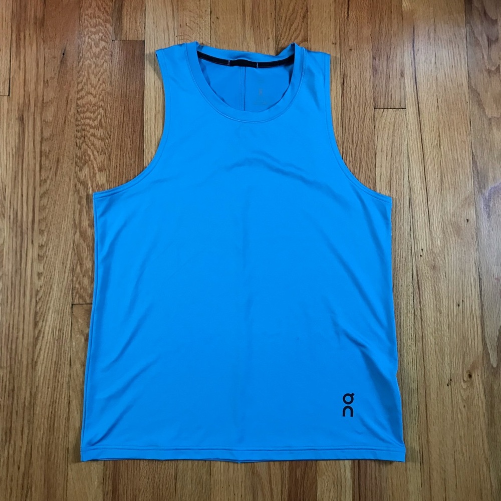 On Running Running Men’s Light Blue Performance Tank Top Medium